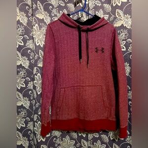 Under Armour Men's Burgundy Heathered Pullover Hoodie